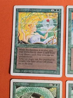 🟢🟢 1994 MAGIC THE GATHERING REVISED 3RD EDITION GREEN LOT LIGHT ▶ HEAVY PLAY - Image 2