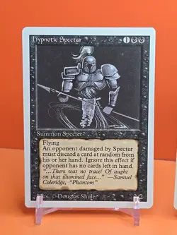 ⚫⚫⚫ (3) 1994 MAGIC The Gathering HYPNOTIC SPECTER REVISED 3RD EDITION PLAYED - Image 2