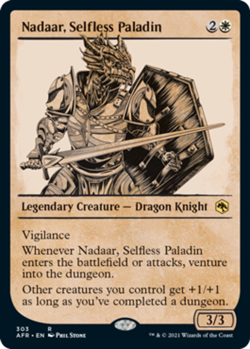 4x Nadaar, Selfless Paladin - Showcase NM-Mint, English Adventures in the Forgot - Image 1