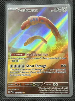 2023 POKEMON PALDEA EVOLVED 224/193 ILLUSTRATION RARE ORTHWORM - Image 1
