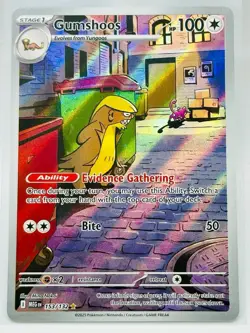 Pokemon TCG Gumshoos 153/132 Illustration Rare Holo - Mega Evolution - Near Mint - Image 1