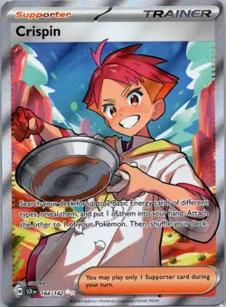 Pokemon TCG Crispin 164/142 Stellar Crown Holo NM - Image 1