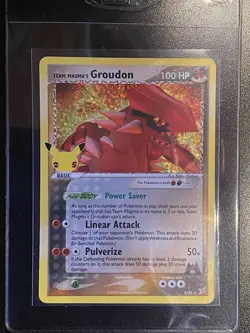 Team Magma’s Groudon EX 9/95 Celebrations Classic Collection Pokemon TCG - NM - Image 3