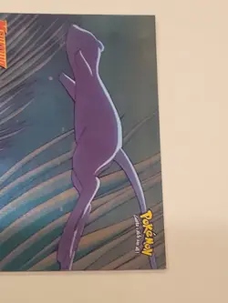 Pokemon Mewtwo Strikes Back Topps Holo Foil #1 Legends Mew NM!! - Image 3