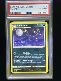 2025 POKEMON M24 EN-MCDONALD'S COLLECTION #009 UMBREON PSA 10 - Image 1