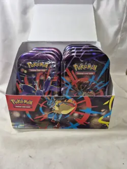 Pokemon Mega Heroes Mini Tin Display - Mega Evolution (7 Tins) - Image 1