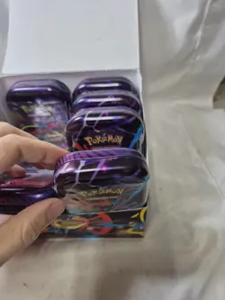 Pokemon Mega Heroes Mini Tin Display - Mega Evolution (7 Tins) - Image 4