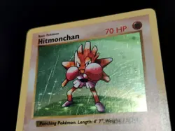 Hitmonchan 007/102 Base Set (Shadowless) Holo Rare Pokemon WOTC English - Image 5