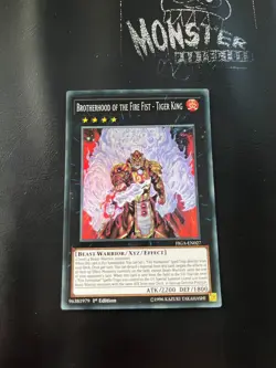 YUGIOH BROTHERHOOD OF THE FIRE FIST - TIGER KING SUPER RARE FIGA-EN027 1ST ED - Image 1