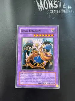 YUGIOH KING DRAGUN SUPER RARE FET-EN036 1ST EDITION - Image 1