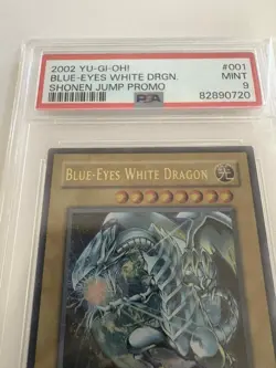 Yu-Gi-Oh Blue-Eyes White Dragon JMP-001 Shonen Jump Promo Ultra Rare PSA 9 Mint - Image 1