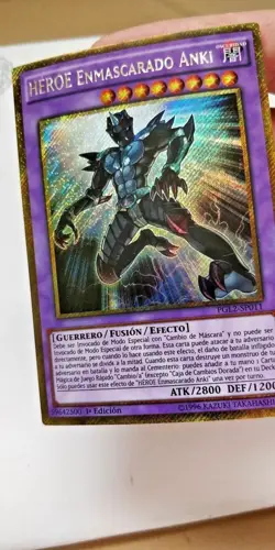 MASKED HERO ANKI - 1ST ED GOLD SECRET RARE NM PGL2-EN011 - YUGIOH OR SPANISH - Image 4