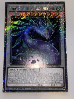 Ghoti of the Deep Beyond 1st Edition Platinum Secret Rare RA04-EN060 Yu-Gi-Oh - Image 1