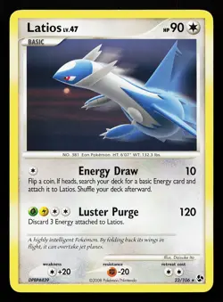 Latios 23/106 Regular Rare Great Encounters Pokemon Card - Image 1