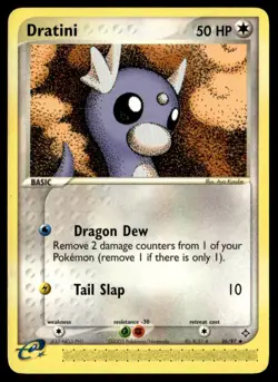 Dratini 26/97 Dragon Uncommon English Pokemon Card - Image 1