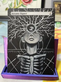 Hand-Painted Arcane Signet Alter - Unique MTG Card - One-of-a-Kind Custom Art - Image 1