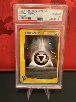 PSA 10 Gem Mint 2001 Japanese Vs Metal Energy Holo Pokemon Card - Image 1