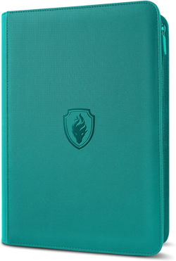 9 Pocket Trading Card Binder -Zipper PU Cover Card Album, Sturdy 360 Loading Hol - Image 1