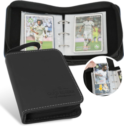 Trading Card Binder, Card Collection Binder Album Folder with 80 Side Loading Po - Image 1