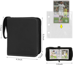 Trading Card Binder, Card Collection Binder Album Folder with 80 Side Loading Po - Image 4