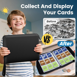 Trading Card Binder with Sleeves, 9 Pocket Trading Card Binder Premium 720 Doubl - Image 4