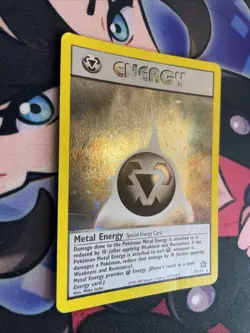 Pokemon Neo Genesis TCG Metal Energy 19/111 Holo Unlimited Rare Card MP Vintage - Image 2