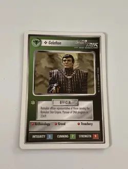 Star Trek CCG Personnel Romulan Galathon Common Card - Image 1
