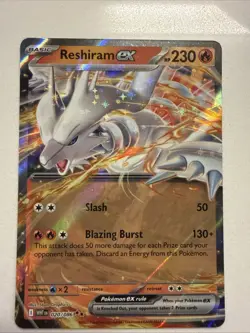Pokemon TCG Reshiram EX 020/086 S&V White Flare Double Rare Holo Card - Image 1