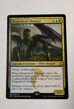 Dragonlord Silumgar MTG, Dragons of Tarkir, Mythic Rare Elder Dragon - Image 1
