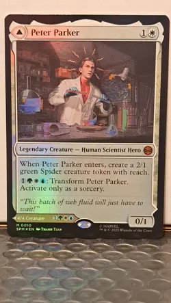 MTG Spider-Man - Peter Parker/Amazing Spider-Man #10 Foil Variant (Mythic) - Image 3