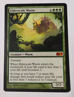 Elderscale Wurm MTG, Core Set 2013 (M13), LP+, Mythic Rare Wurm - Image 1
