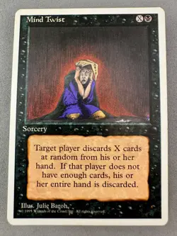Mind Twist MTG Core Set 4th Edition Regular-LP NM-Vintage Magic the Gathering - Image 1