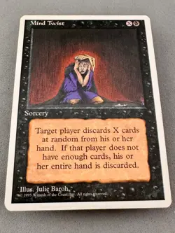 Mind Twist MTG Core Set 4th Edition Regular-LP NM-Vintage Magic the Gathering - Image 3