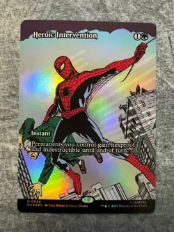 Heroic Intervention (Borderless) Marvel Universe Eternal-Legal Foil NM - MTG - Image 1