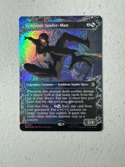 MTG Symbiote Spider-Man Foil 0217 (Borderless) Marvel's Spider-Man NM - Image 1
