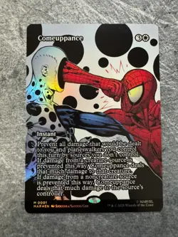 Comeuppance (Borderless) Marvel Universe Eternal-Legal Foil NM - MTG - Image 1