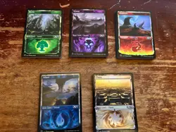 Mtg Core Set 2021 Foil Land Showcase Lot - Image 1