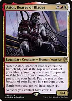 Astor, Bearer of Blades 194/281 Dominaria United MTG Rare - Image 1