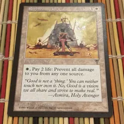 Righteous Aura (20/167) Visions LP MTG Magic the Gathering Free Shipping - Image 1