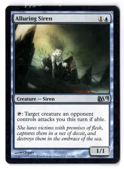Alluring Siren DMGD* Core Set 2012 ENGLISH 42/249 mtg -UnltdCards - Image 1