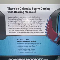 ROARING MOON EX BOX Pokemon TCG 4 Booster Packs + 4 Foil Promo Cards SEALED NEW - Image 2