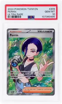 PSA 10 GEM MINT Perrin 209/167 Full Art Twilight Masquerade TWM #209 Pokemon TCG - Image 1