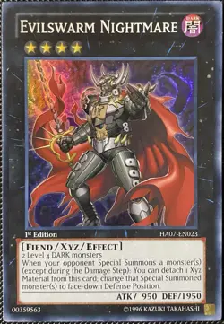 Evilswarm Nightmare HA07-EN023 Hidden Arsenal 7: Knight of Stars 1st Ed Yugioh - Image 1