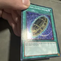 yugioh Burial from a Different Dimension DT03-EN044 Super Parallel Rare Lightly - Image 2