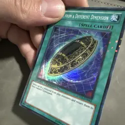 yugioh Burial from a Different Dimension DT03-EN044 Super Parallel Rare Lightly - Image 3