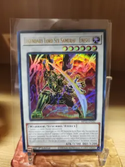 NM Yugioh Legendary Lord Six Samurai Enishi MP25-EN247 Ultra Rare 1st Ed Mega - Image 1
