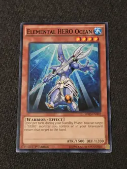 Elemental HERO Ocean SDHS-EN002 Common 1st Edition NM Yugioh - Image 1