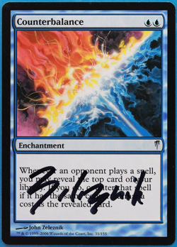 Counterbalance Coldsnap NM Blue Uncommon SIGNED MAGIC CARD (ID# 505009) ABUGames - Image 1