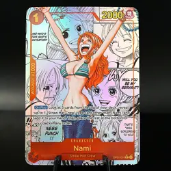 Nami OP01 Manga PROXY CARD- ENGLISH- High Quality Texture - Image 1