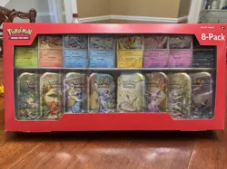 Pokemon TCG Prismatic Evolutions Costco 8 Mini-Tin Bundle w/ Promo Cards NEW - Image 1